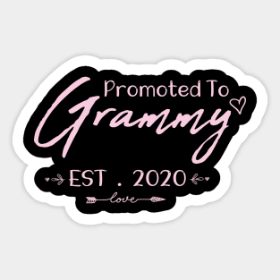 Promoted to Grammy Est. 2020 Funny gift for Grammy, Grammy Gift, Grammy Established Shirt, Grandma Shirt, Christmas Gift , Pregnancy Announcement Grandparents Sticker